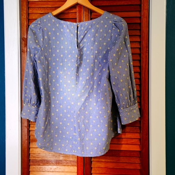 Medium sized Blue, White and Yellow, RW and Co Top - Picture 2 of 4